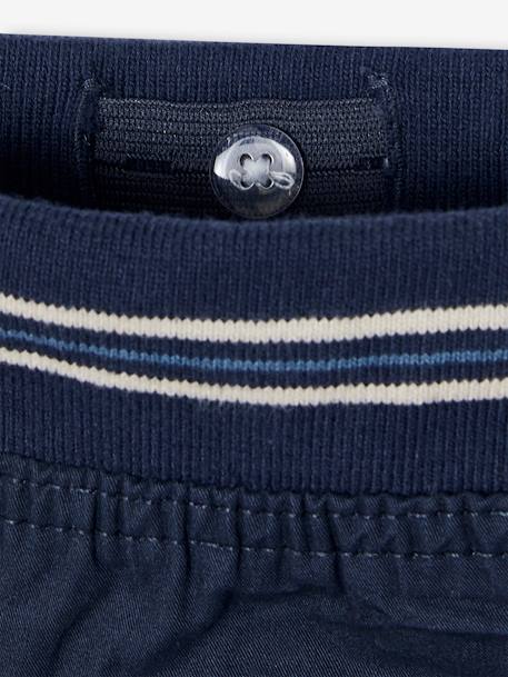 Pantalon droit cargo droit morphologique tour de hanches médium bleu nuit+sable 7 - vertbaudet enfant 