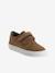 Derbies garçon cuir à scratchs beige+marine+MARRON MOYEN UNI 13 - vertbaudet enfant 