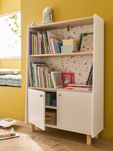 Bibliothèque étagère basse TERRAZZO beige 2 - vertbaudet enfant 