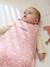 Gigoteuse en gaze de coton personnalisable DANS LES BOIS vert sauge+vieux rose 7 - vertbaudet enfant 