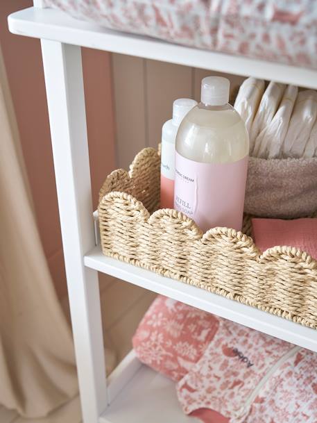 Panier de rangement pour table à langer en corde de papier FESTON beige 1 - vertbaudet enfant 