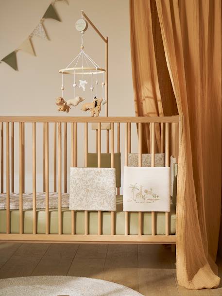 Tour de lit / tour de parc pare-chocs réversibles BABYLON beige imprimé 7 - vertbaudet enfant 