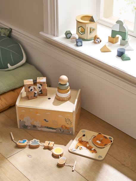 Coffret multi-activités TANZANIE en bois FSC® vert 12 - vertbaudet enfant 