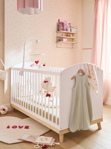 Lit bébé évolutif 70x140 cm CONFETTI blanc 1 - vertbaudet enfant 