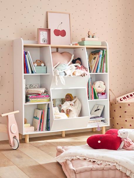 Bibliothèque XL mix livre et jouet blanc 1 - vertbaudet enfant 
