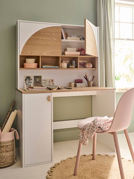 Bureau enfant avec rangements LIGNE ROMA blanc 2 - vertbaudet enfant 