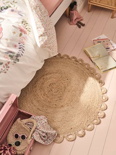 Tapis rond en jute FESTON beige 1 - vertbaudet enfant 