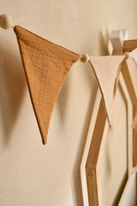 Guirlande fanions en gaze de coton cannelle 1 - vertbaudet enfant 