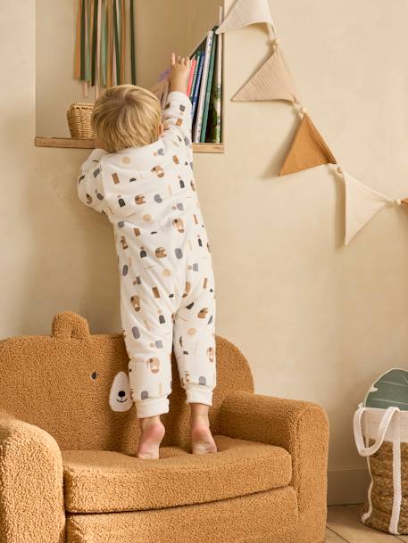 Combinaison PETIT ELEPHANT, manches longues amovibles blanc imprimé 8 - vertbaudet enfant 