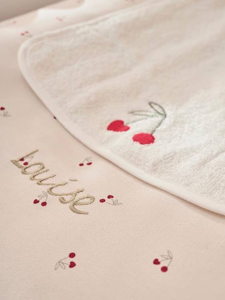 Matelas à langer personnalisable CHERRY beige imprimé 2 - vertbaudet enfant 