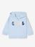 Sweat bébé zippé à capuche bleu ciel+écru 1 - vertbaudet enfant 