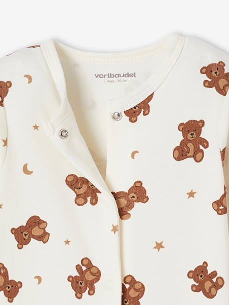 Coffret naissance pyjama bébé + 2 bodies oursons écru 2 - vertbaudet enfant 