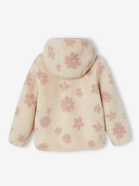 Veste fille sherpa motifs écru+vanille 9 - vertbaudet enfant 