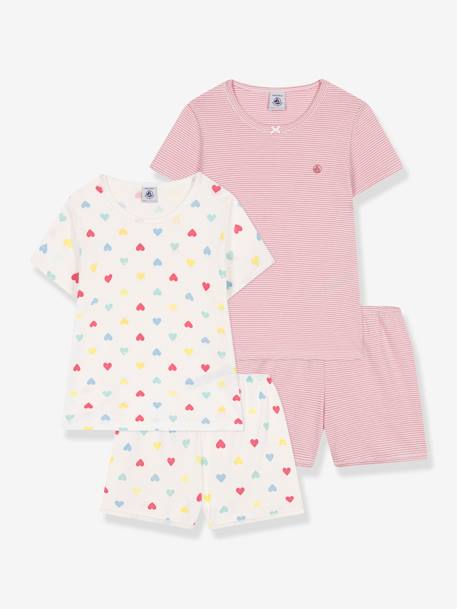 lot de 2 pyjamas courts enfant blanc 1 - vertbaudet enfant 
