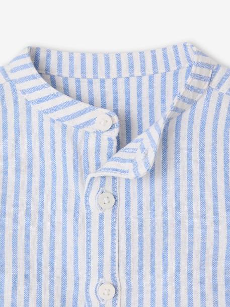 Ensemble bébé chemise rayée + pantalon marine 5 - vertbaudet enfant 
