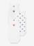 Lot de 3 bodies sans manches coeurs rayés bébé Petit Bateau blanc 1 - vertbaudet enfant 