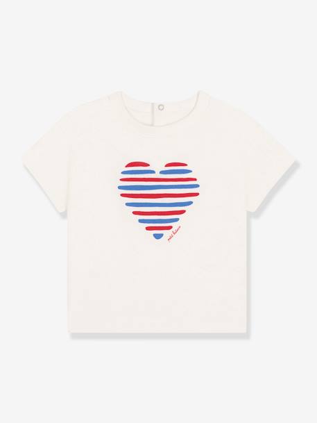 Tee-shirt bébé manches courtes blanc 1 - vertbaudet enfant 