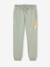 Jogging fille molleton motif love irisé rose+vert sauge 4 - vertbaudet enfant 