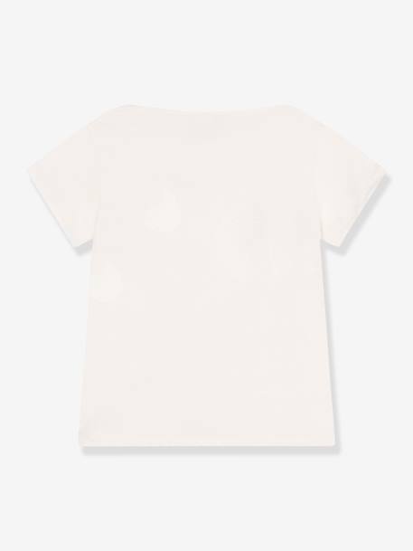 Tee-shirt enfant manches courtes coeur blanc 2 - vertbaudet enfant 