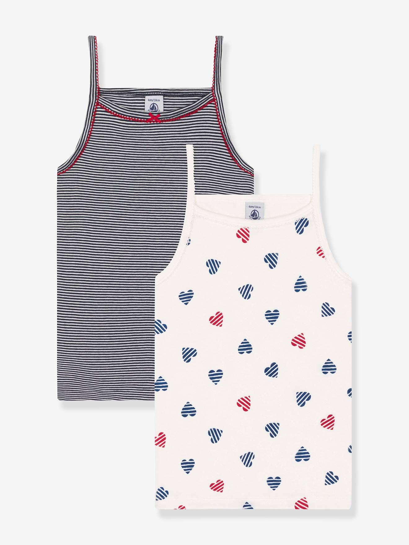 Petit Bateau - Jean Fille En Denim Extensible, Coupe Droite, Taille Mi-haute Avec Broderie Cœur - 5