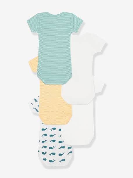 Bodies Petit Bateau Manches Courtes - Lot De 3 En Coton 100% Mixte Bébé - Qualité Française