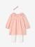 Ensemble bébé naissance robe + legging + bandeau rose 1 - vertbaudet enfant 