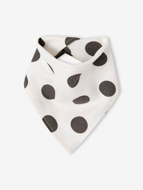 Coffret naissance body bébé et bavoir à pois écru 3 - vertbaudet enfant 