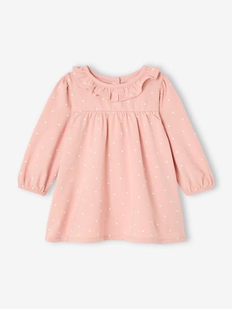 Ensemble bébé naissance robe + legging + bandeau rose 2 - vertbaudet enfant 