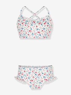 -Maillot de bain 2 pièces fleuri fille