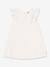 Robe enfant en coton manches courtes blanc 1 - vertbaudet enfant 