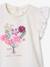 T-shirt bébé fleurs en relief rose grisé+vanille 12 - vertbaudet enfant 