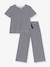 Pyjama enfant manches courtes jambes amples rayé marine 1 - vertbaudet enfant 
