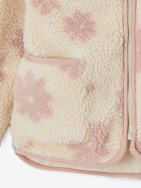Veste fille sherpa motifs écru+vanille 11 - vertbaudet enfant 