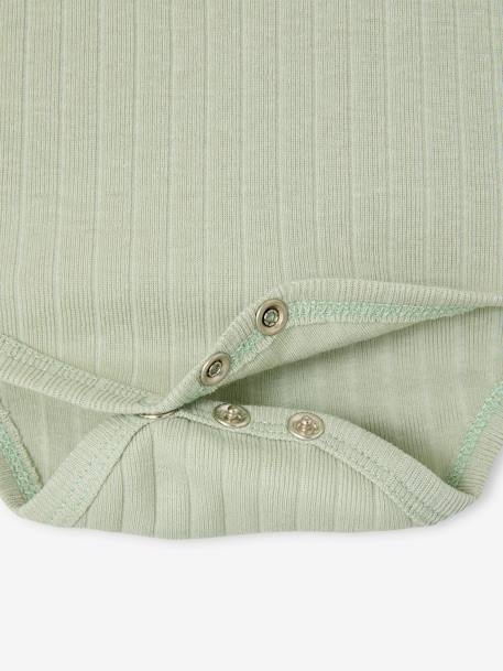 Ensemble body + legging + foulard bébé vert sauge 5 - vertbaudet enfant 