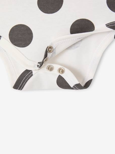 Coffret naissance body bébé et bavoir à pois écru 6 - vertbaudet enfant 