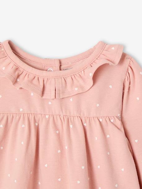 Ensemble bébé naissance robe + legging + bandeau rose 6 - vertbaudet enfant 