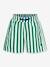 Short de bain enfant à rayures rayé vert 1 - vertbaudet enfant 