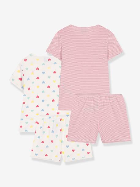 lot de 2 pyjamas courts enfant blanc 2 - vertbaudet enfant 