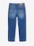 Jean fille droit MorphologiK tour de hanches Fin bleu foncé+denim bleached+stone 3 - vertbaudet enfant 