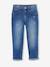 Jean fille droit MorphologiK tour de hanches Fin bleu foncé+denim bleached+stone 2 - vertbaudet enfant 