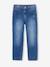 Jean fille droit MorphologiK tour de hanches Fin bleu foncé+denim bleached+stone 1 - vertbaudet enfant 