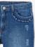 Jean fille droit MorphologiK tour de hanches large bleu foncé+denim bleached+stone 3 - vertbaudet enfant 
