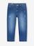 Jean fille droit MorphologiK tour de hanches large bleu foncé+denim bleached+stone 1 - vertbaudet enfant 