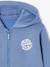 Sweat garçon zippé à capuche motif poitrine blanc chiné+bleu chambray+ocre+rouge+turquoise 6 - vertbaudet enfant 