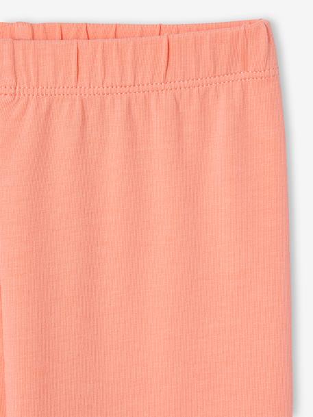 Lot de 2 leggings fille Basics beige+indigo+kaki+marron imprimé+vert sauge 7 - vertbaudet enfant 