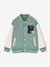 Sweat garçon molleton style teddy badge en bouclettes. anthracite+marine+vert émeraude+vert sapin 11 - vertbaudet enfant 