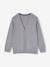 Gilet en maille col V BASICS blanc chiné+gris chiné+marine 5 - vertbaudet enfant 