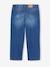 Jean fille droit MorphologiK tour de hanches large bleu foncé+denim bleached+stone 2 - vertbaudet enfant 