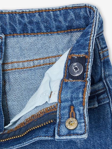 Jean fille droit MorphologiK tour de hanches Medium bleu foncé+stone 4 - vertbaudet enfant 
