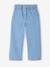 Pantalon fille large motifs fantaisie bleu clair+denim gris+gris+rayé bleu 18 - vertbaudet enfant 